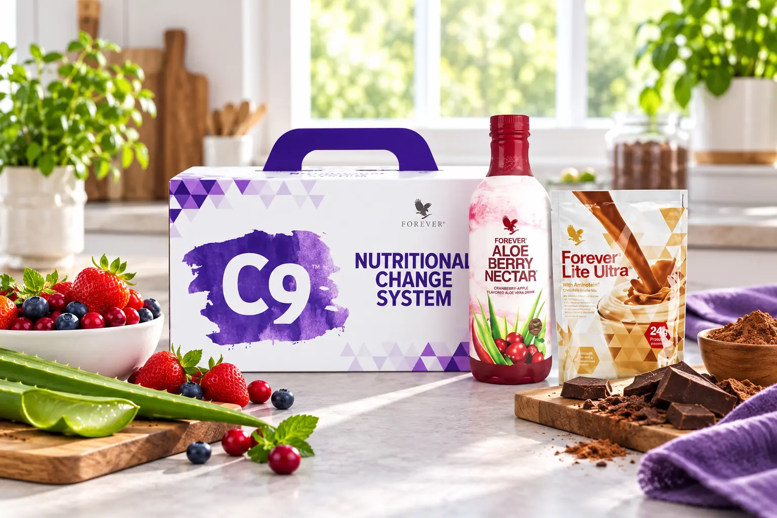 Clean 9 Berry Chocolate in einer Produkt- und Alltagsszene