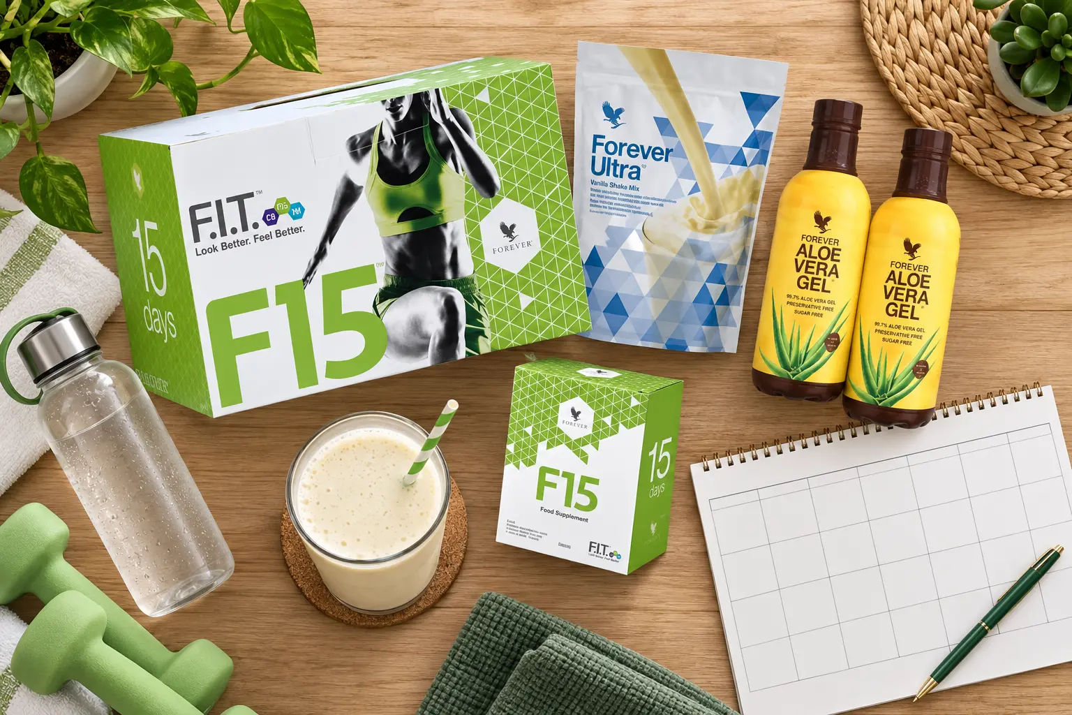 F15 Intermediate Vanilla in einer Produktaufnahme und einer Alltagsszene
