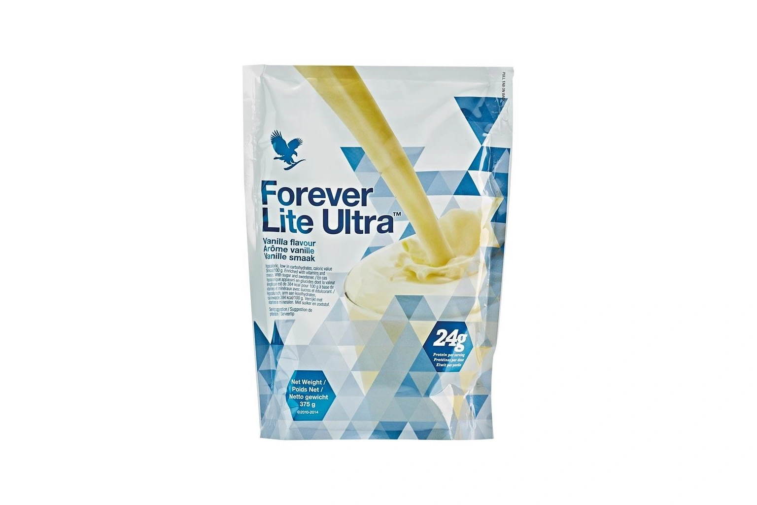 Forever Lite Ultra Vanilla – Packung mit Vanillegeschmack auf weißem Hintergrund