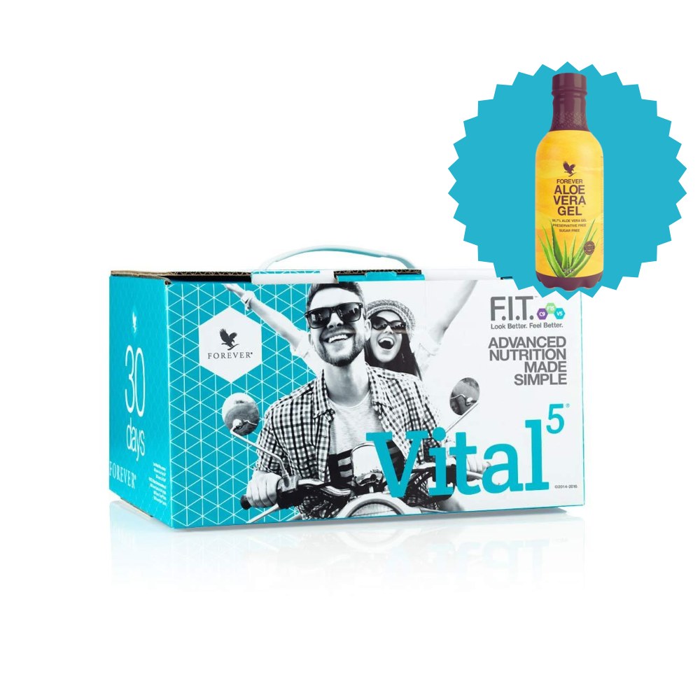 Vital5 mit Forever Aloe Vera Gel